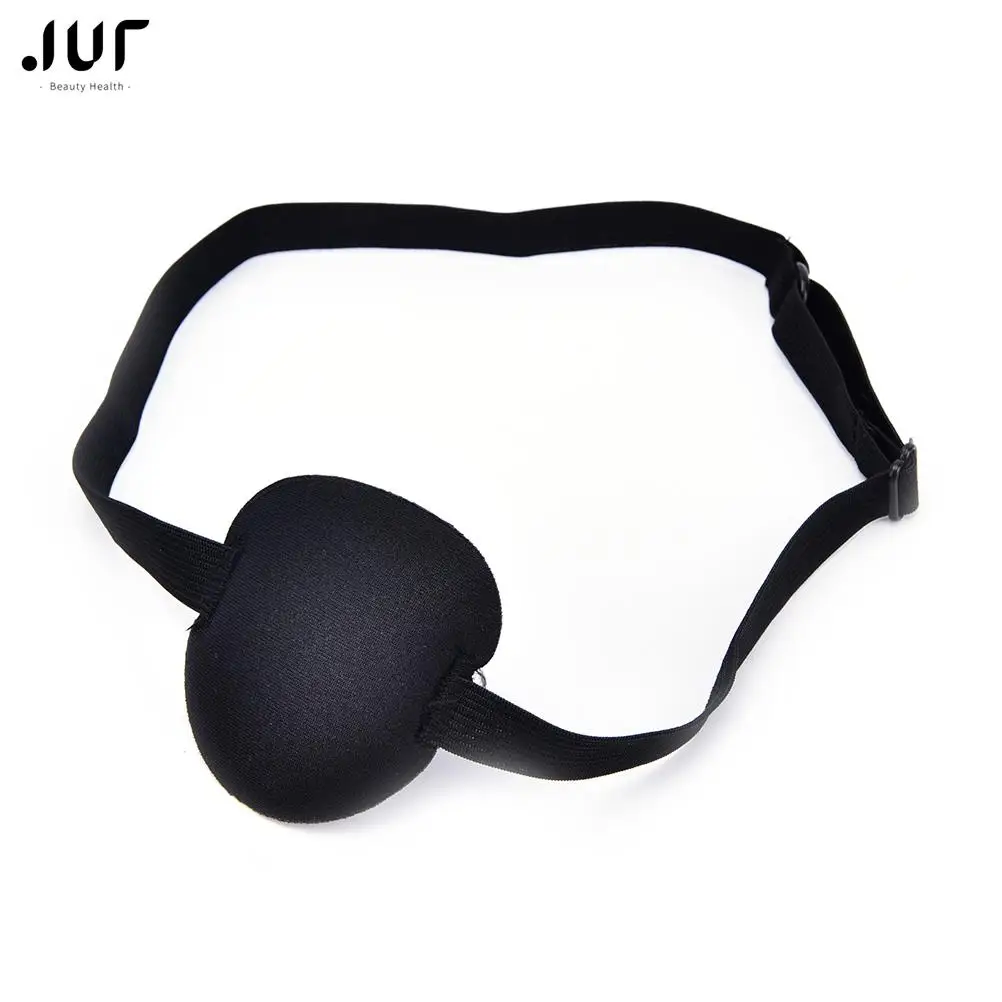 1PCS Black Medical Use Concave Eye Patch Foam Groove Adjustable Strap Washable Sleep Snoring Eyeshades