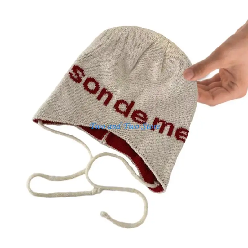 

HX6F Unisex Skull Hat Halloween Pile Bonnet Letter Pattern Colorful Letter