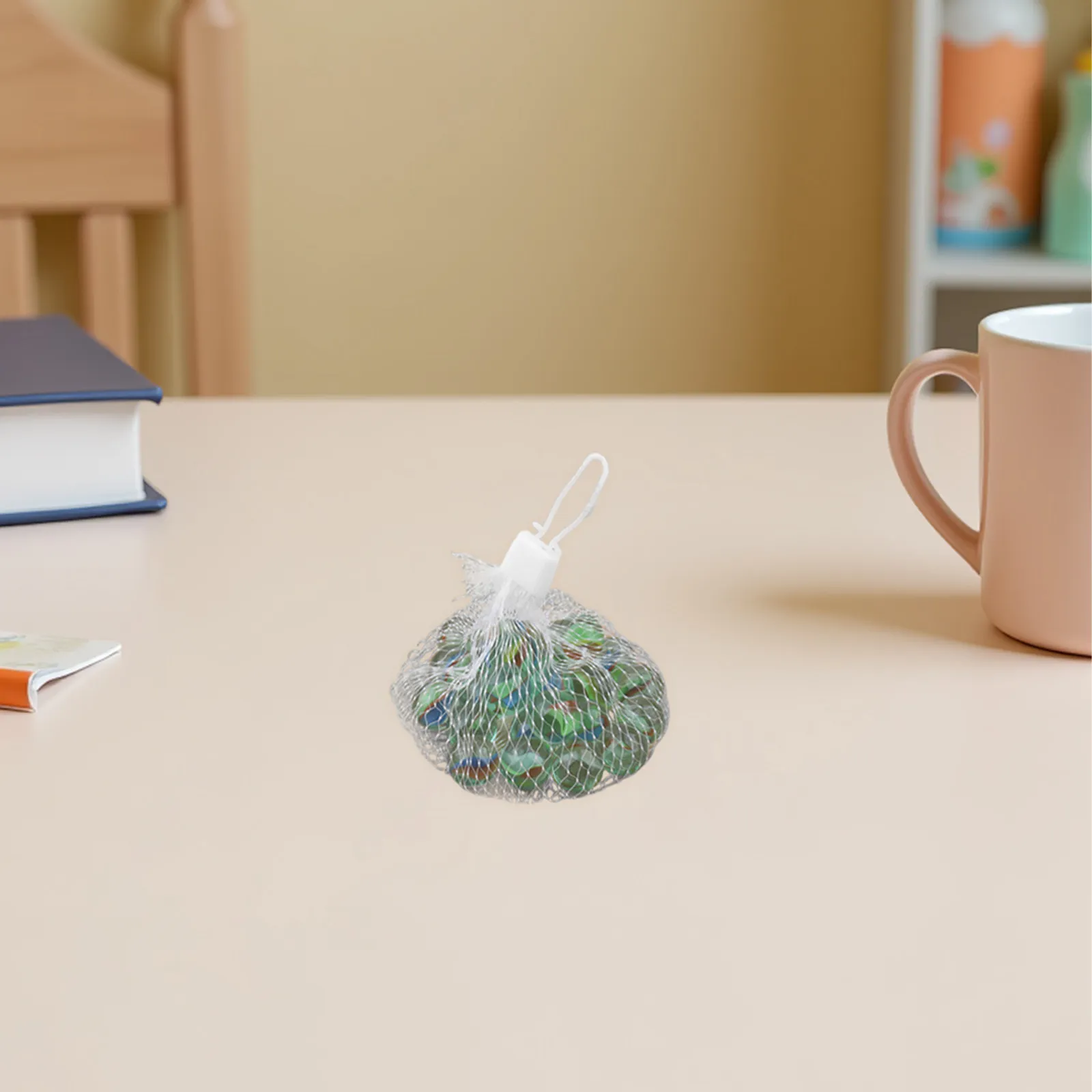 100Pcs Breathable Fiberglass Mesh Drawstring Pouches for Marbles Beads Jewelry Small Items Portable Organizer Storage Net Bags