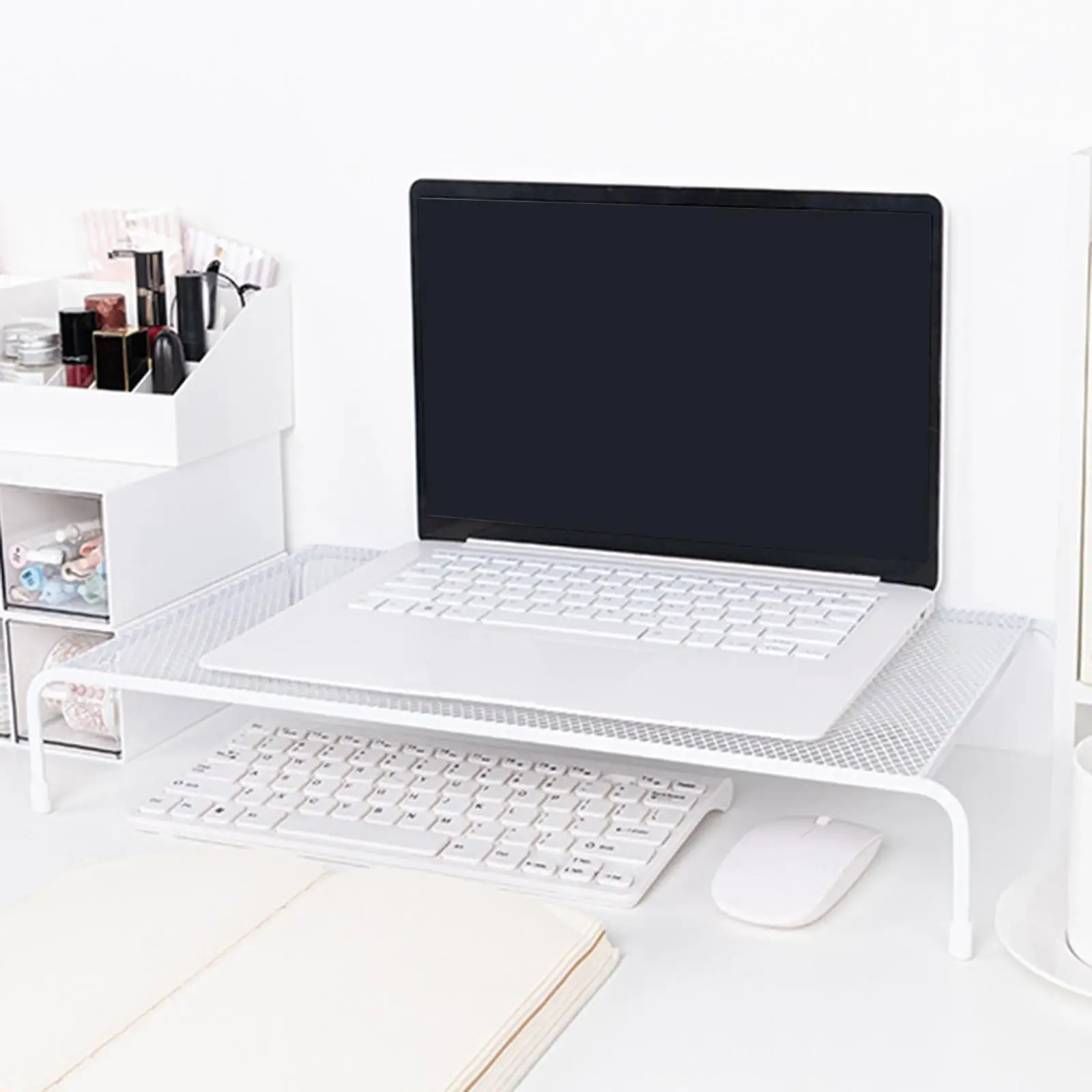 Monitor Stand Riser Versatile Stable Free Installation Metal Monitor Shelf Desk Shelf Riser for Home Laptop Printer Dorm Desktop