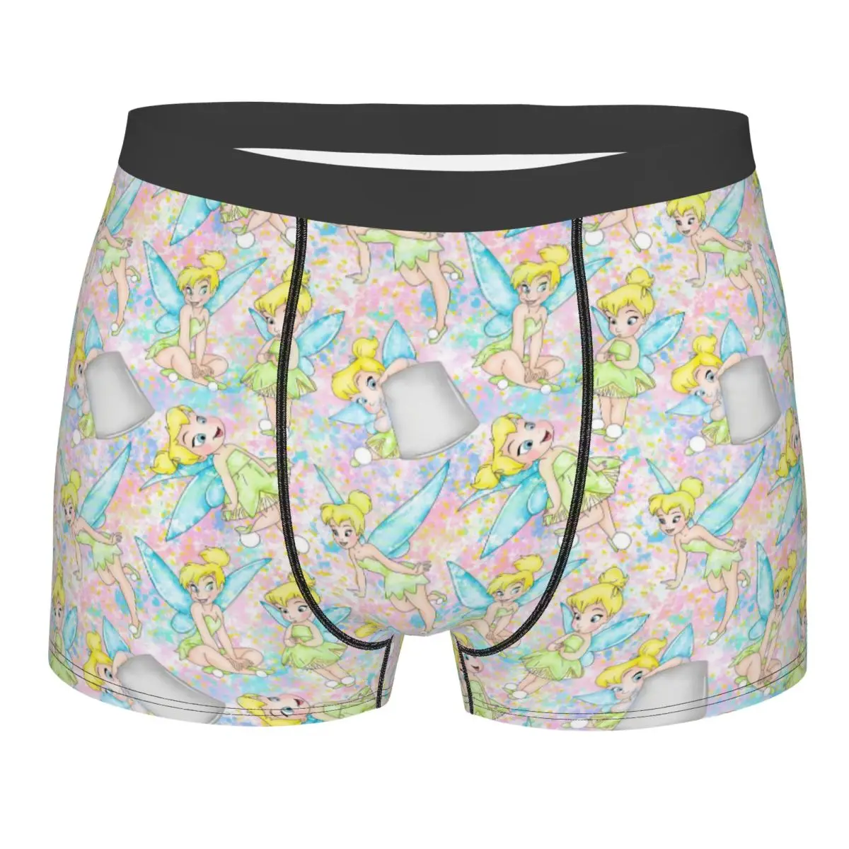 

Custom Tinker Bell Cute Cartoon Underwear Male Printed Boxer Shorts Panties Briefs Soft Underpants