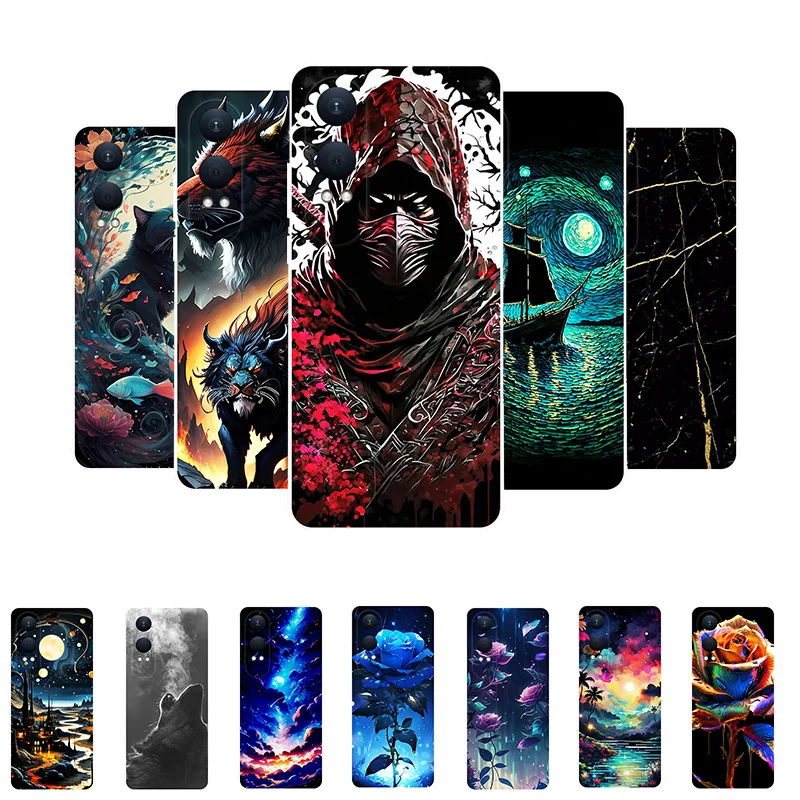 Silicone Case For Oneplus Nord CE4 Lite Bumper Marble Cat Soft TPU Phone Case for OnePlus Nord CE 4 Lite Back Cover CE4Lite