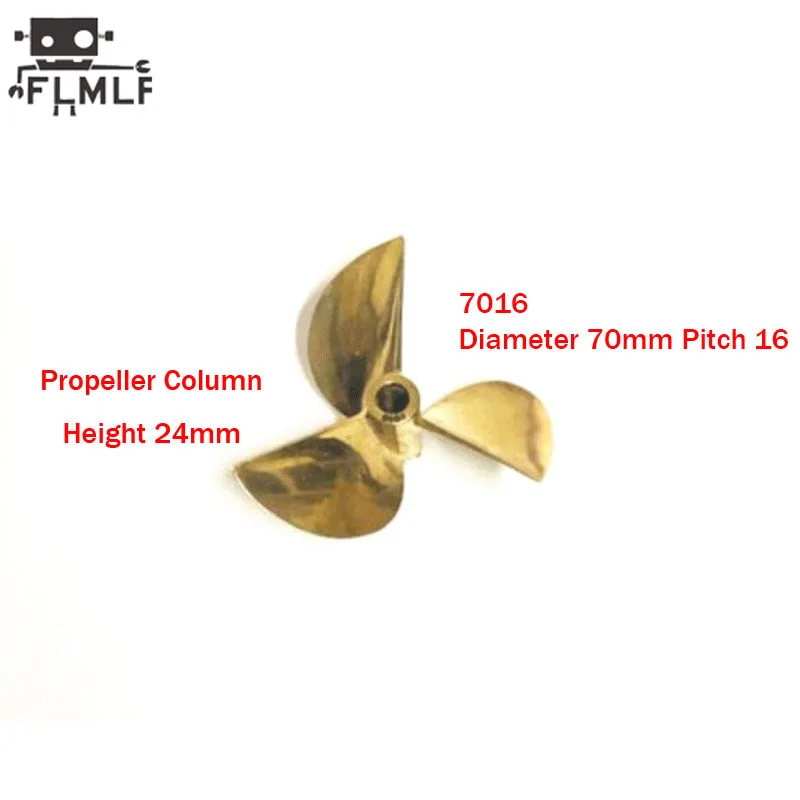 26cc 29cc 30cc Racing Boat 6717 7016 7214 Three-blade Copper Propeller 67mm 70mm 72mm 6.35mm Hole Prop/Paddle for DIY RC Boat