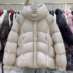 Winter New Women's Down Jacket Loose Hooded 90% Goose Down Jacket