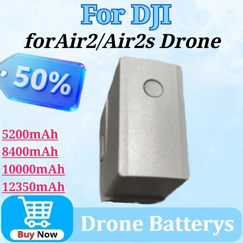 

For DJI Air2/Air2s 5200mAh/8400mAh/10000mAh/12350mAh Drone Larger Capacity Refitting Battery High-Performance for Drone Fans