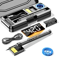 Soldering Iron Mini Small Soldering Iron Set Portable Household Type-C Interface 800mAh Battery Adjustable Temperature