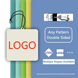 Two-sided Customized Car Pendant Custom Picture Any Shape with Logo Photo QR Code Car Accessories Interior Exterior