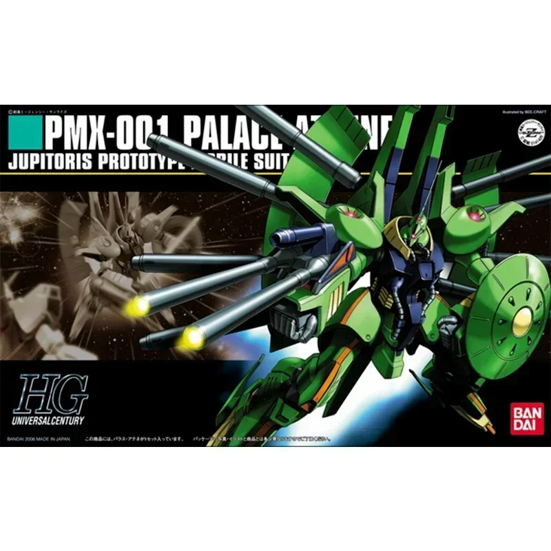 In Stock Bandai Original Gundam HGUC 1/144 PMX-001 Palace-Athne Assembly Model Anime Action Figure Model Toys Collectible Gifts