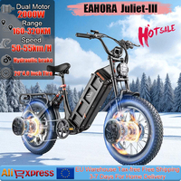 Juliet III E-bike 2000W Powerful Motor 48/52V60AH Long range Electric Bike 20*4.0 Fat Tire High Power cargo Electric Motorcycle