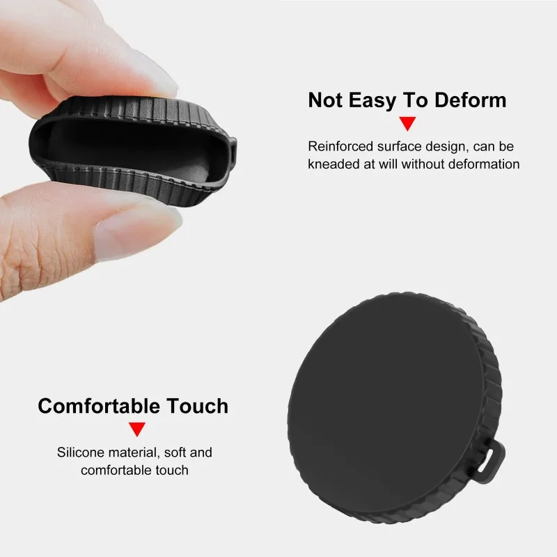 Silicone Lens Protective Cover for DJI Osmo Action 3 4 5 Pro 5Pro Full Coverage Anti-scratch Non Slip Camera Lens Protective Cap