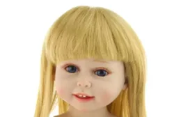 Baby Reborn Silicone American Doll Girl Realistic Handmade Doll Full Body Toddler Doll For Children Birthday Xmas Gift Boneca
