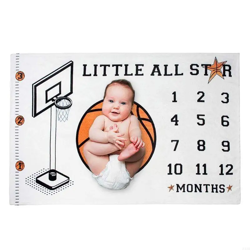 طفل بنين سجل شهري النمو معلم بطانية الوليد التصوير الدعائم الأطفال صور لخلفية القماش الإبداعية P31B #3