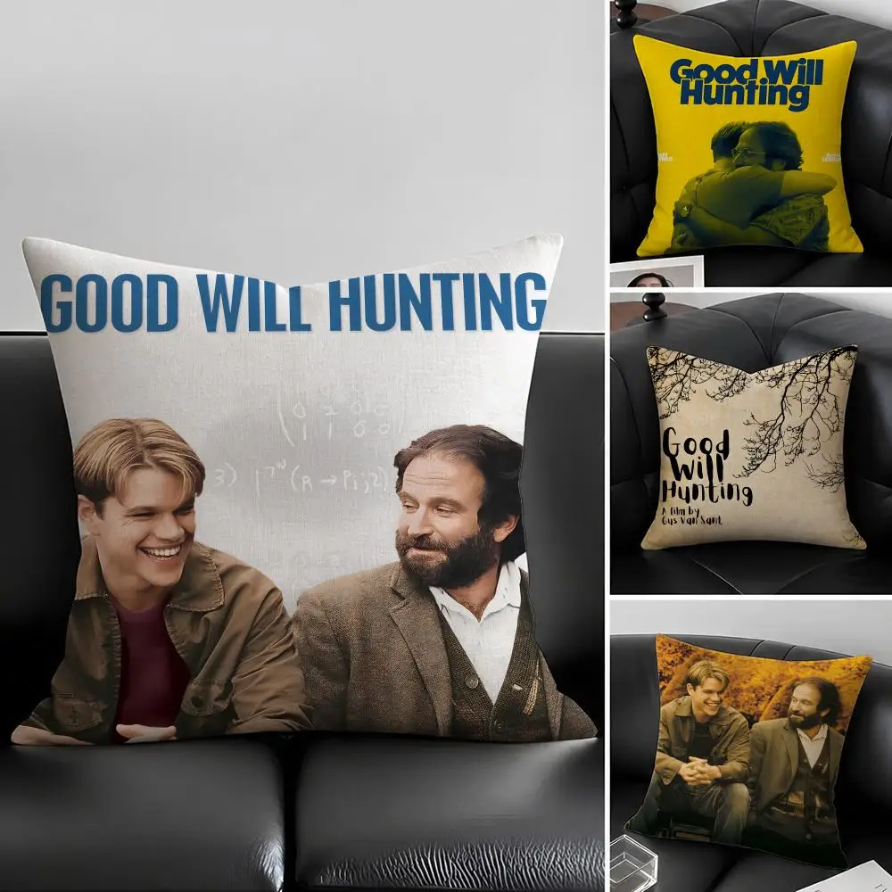 Movie Good Will Hunting Cushion Cover Natural Linen Pillowcase Set, All-in-One Decor for Sofa, Bedroom & Chair