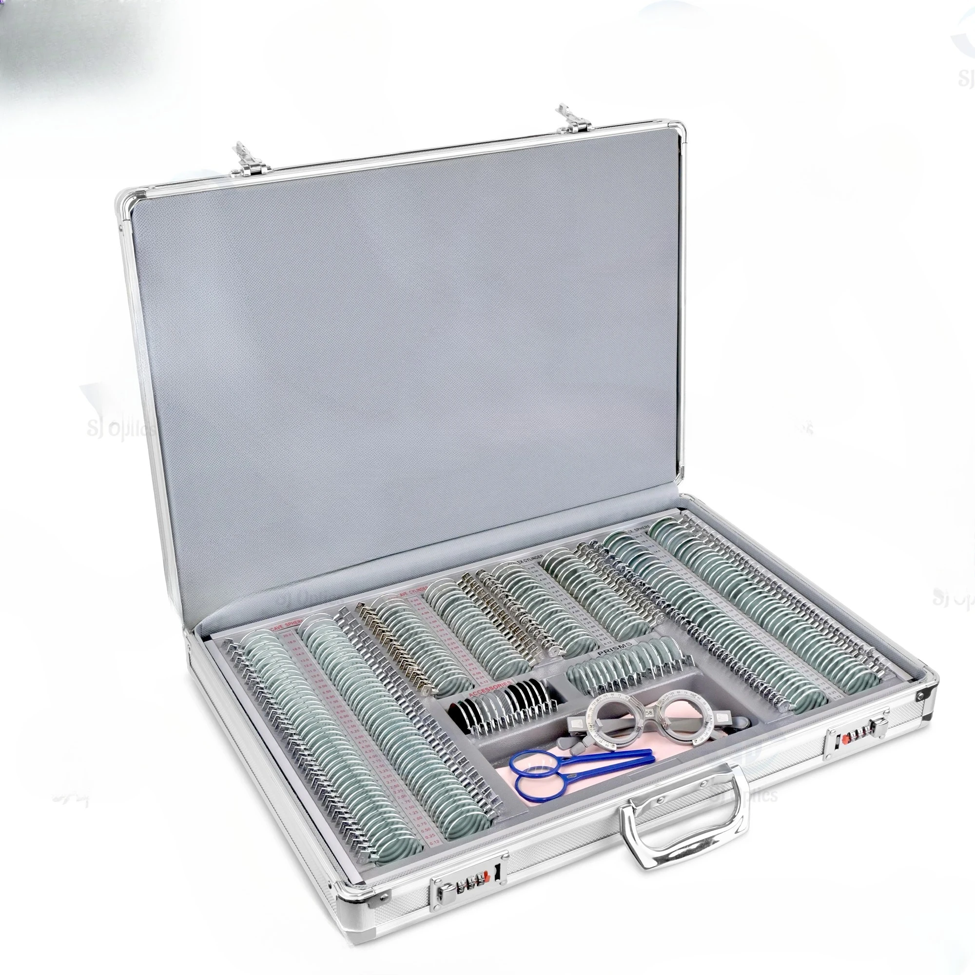 Optics WZ-266JS Optical Instruments Hot Sale Best Quality 266 PCS Glass Metal Trial Frame Set