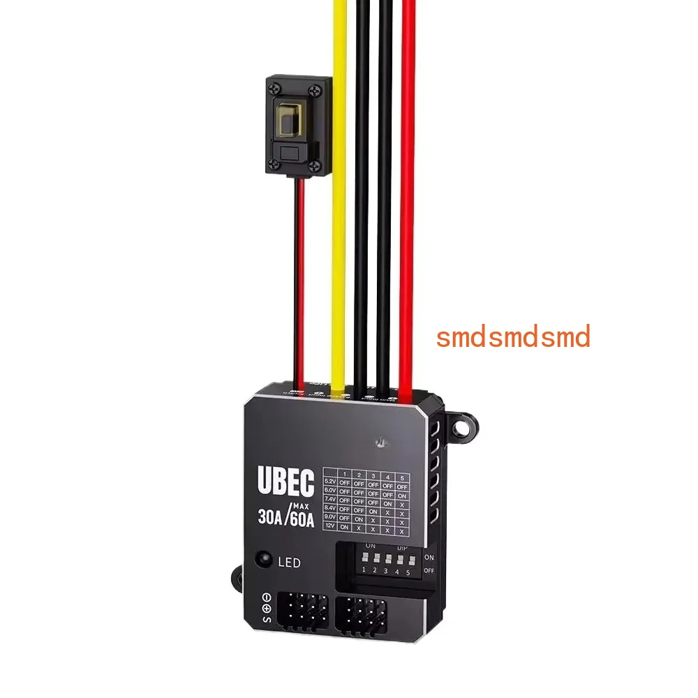 30A HV UBEC 3-18S 9-80V Input Adjustable 5.2/6/7.4/8.4/9/12V Output /8 Parallel Outputs/aluminum Case for RC Model