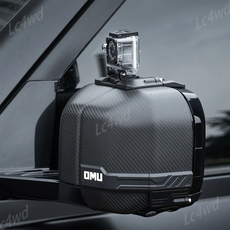 LC4WD 4x4 Accessories OMU Rearview Mirror Guard Cover Side Mirror Rain Shied Frame For New Land Rover Defender 90/110/130 2020+ view 4