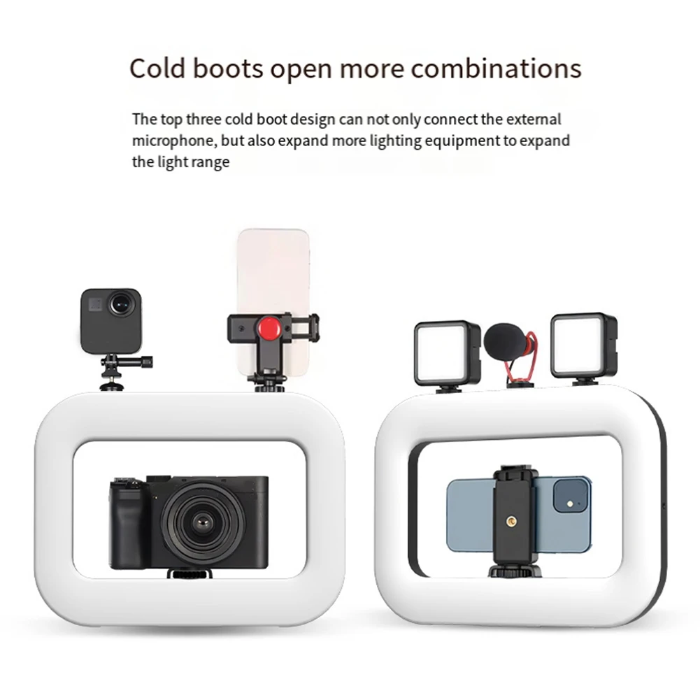 

Professional LED Ring Light Photographic Selfie Ring Lighting with Phone Holder for Makeup Video Live