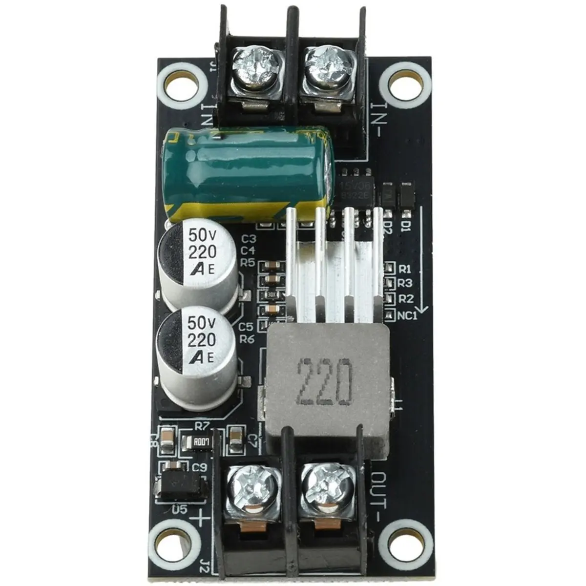 DC 7-38V to DC 12V 6A Step-Down Module Low Ripple High Power Step-Down Converter Board with Reverse Polarity Protection