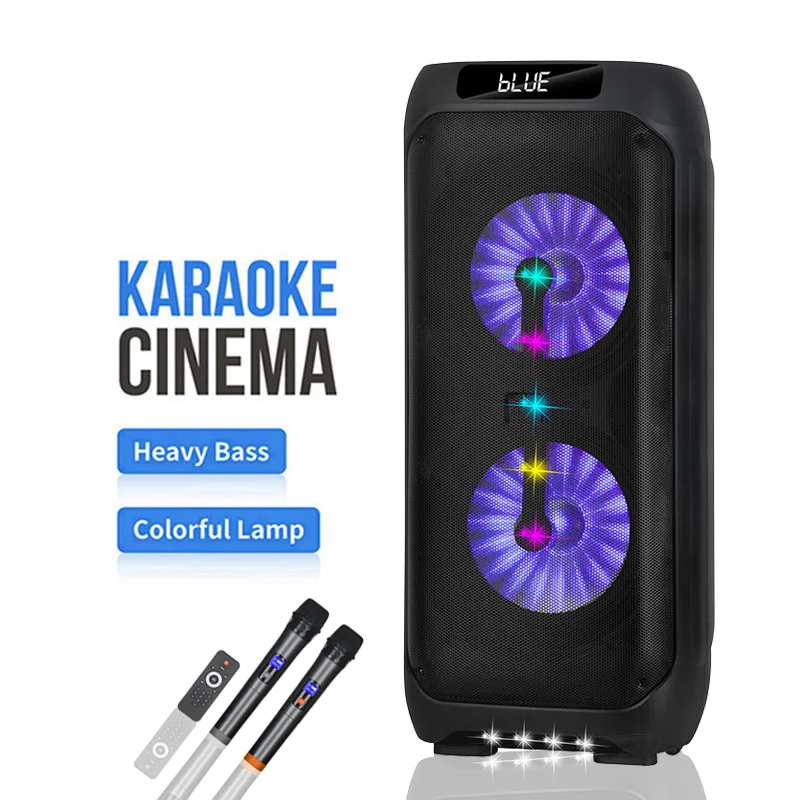NDR S110 S112 Professional DJ Karaoke Outdoor Wireless Speaker With RGB Lighting USB Bluetooth Connectivity AUX Communication
