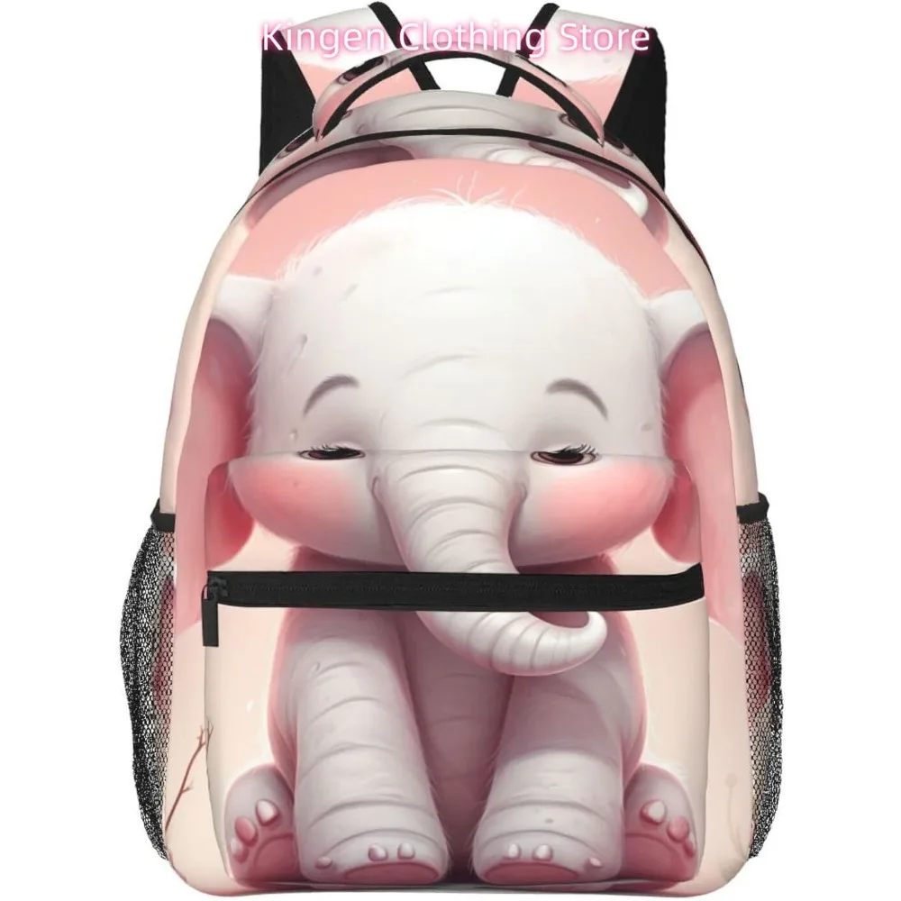 

Легкий рюкзак для ноутбука с милым принтом слона, легкий многоцелевой дорожный повседневный рюкзак унисекс, студенческие рюкзаки для мужчин