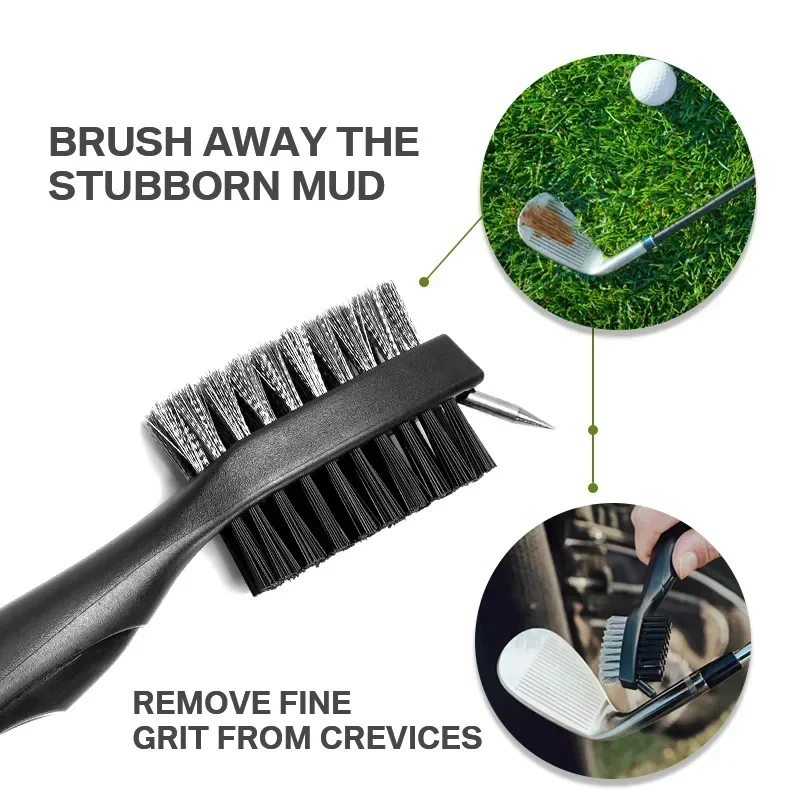 Golf Club Double sided Cleaning Brush Set