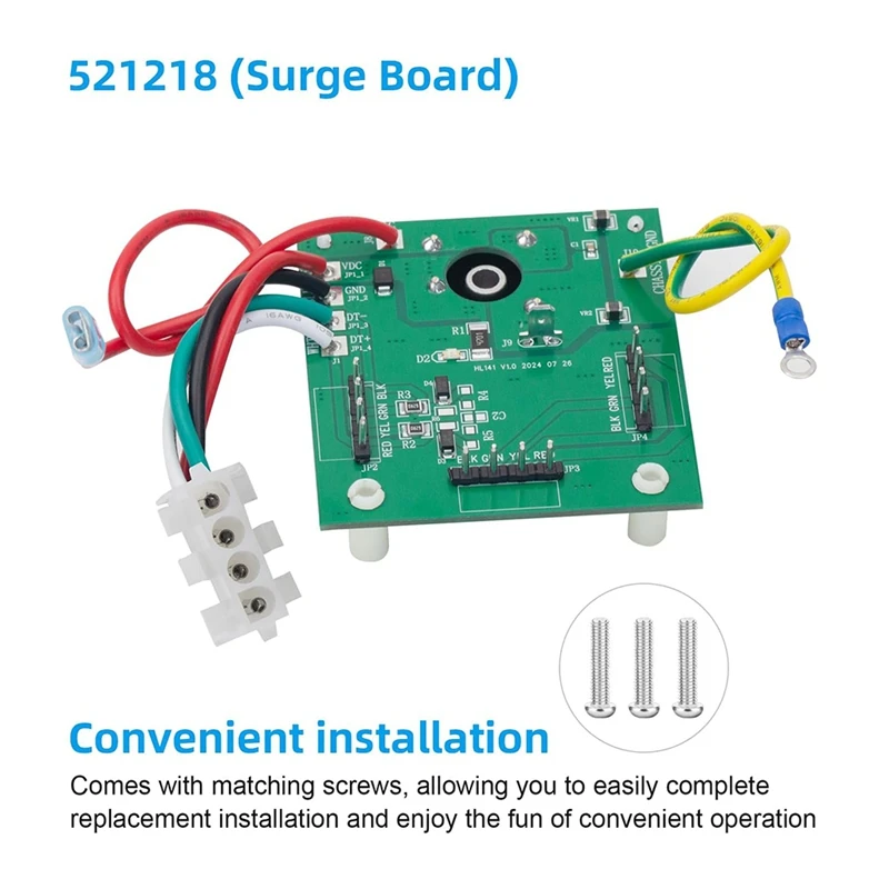 Surge Protector Board For Easytouch PL4/PSL4, Intellitouch I5 - Replaces 521218, 521593-AD03