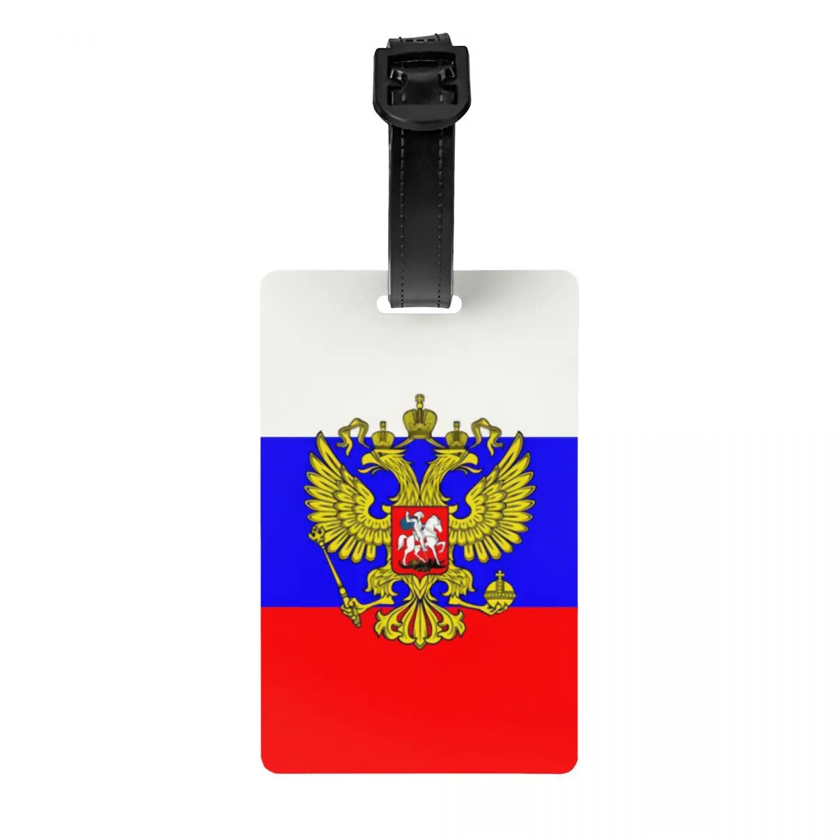 Custom Russian Flag Luggage Tag Privacy Protection Baggage Tags Travel Bag Labels Suitcase