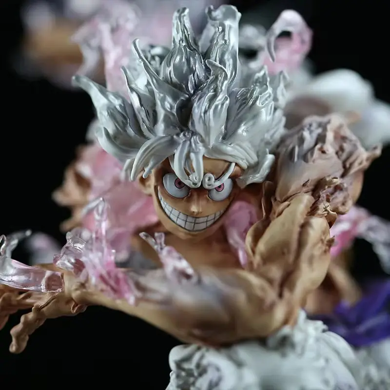 One Piece Nowy 22cm Model Ręczny GK Iron Curtain Nika Luffy Druga Generacja Dwugłowy Zdejmowany Model Ozdobny Prezent Urodzinowy