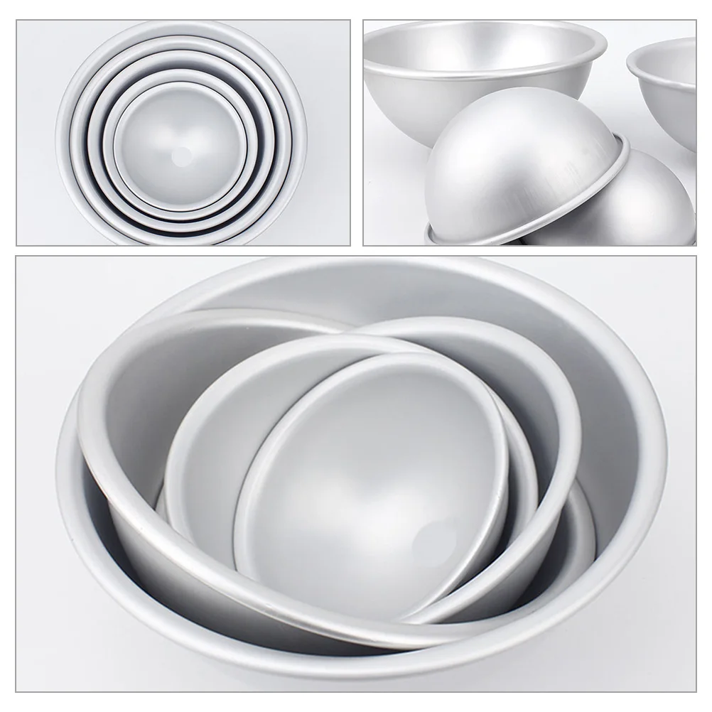 

Semi Circle Cake Mold Hemisphere Baking Pudding Mousse Pan Aluminium Stainless Steel Non Stick Easy Demould Light