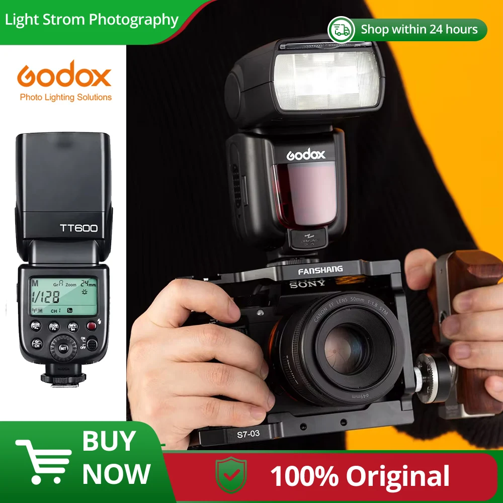 Godox TT600 для Canon Nikon Sony Pentax Olympus Fuji Lumix Panasonic 2,4G Wireless GN60 Master/Slave Camera Flash Speedlite