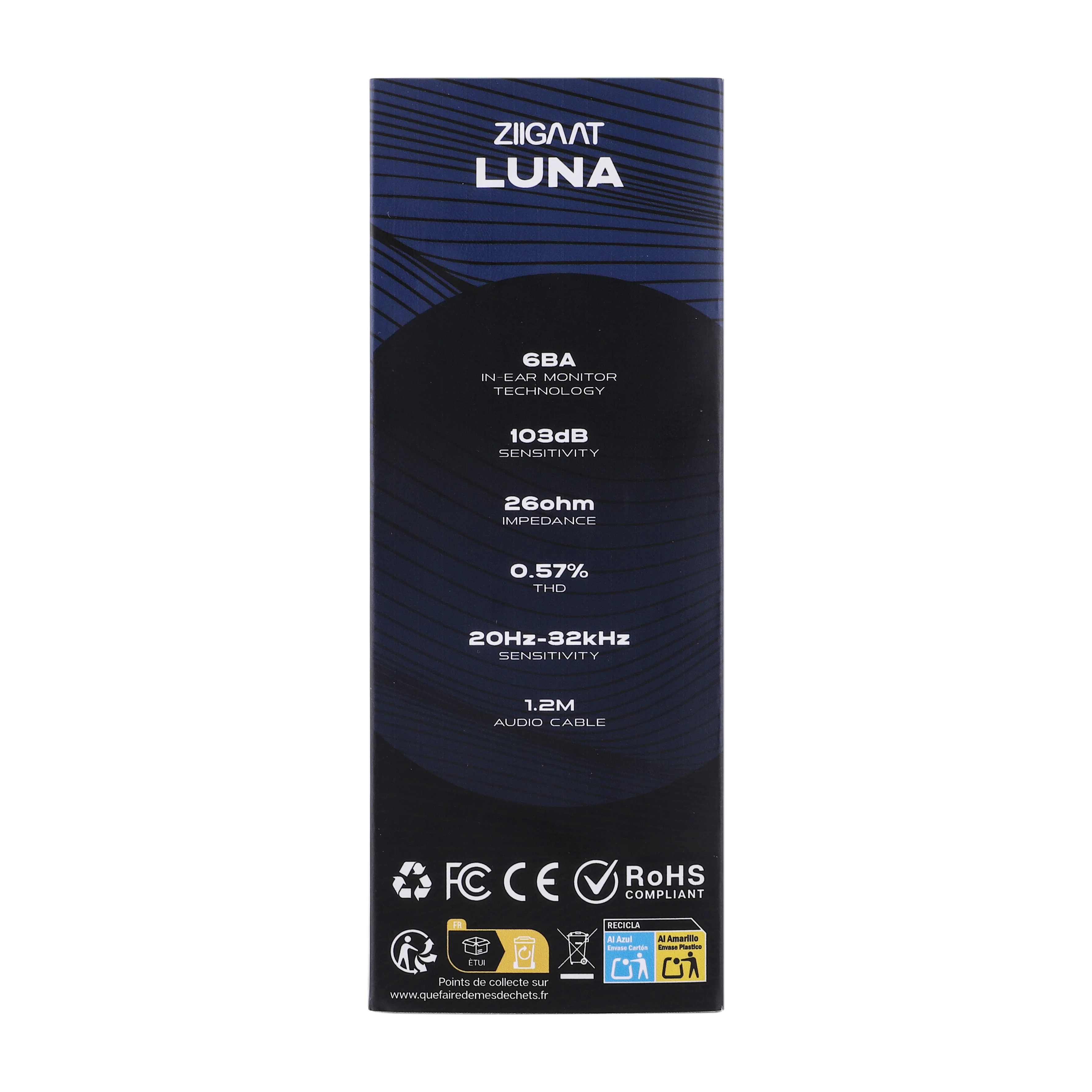 Linsoul ZiiGaat Luna 6 Balanced Armature Drivers Studio IEM Monitor Hifi-Kopfhörer mit 2-poligem austauschbarem Kabel – Detail 14