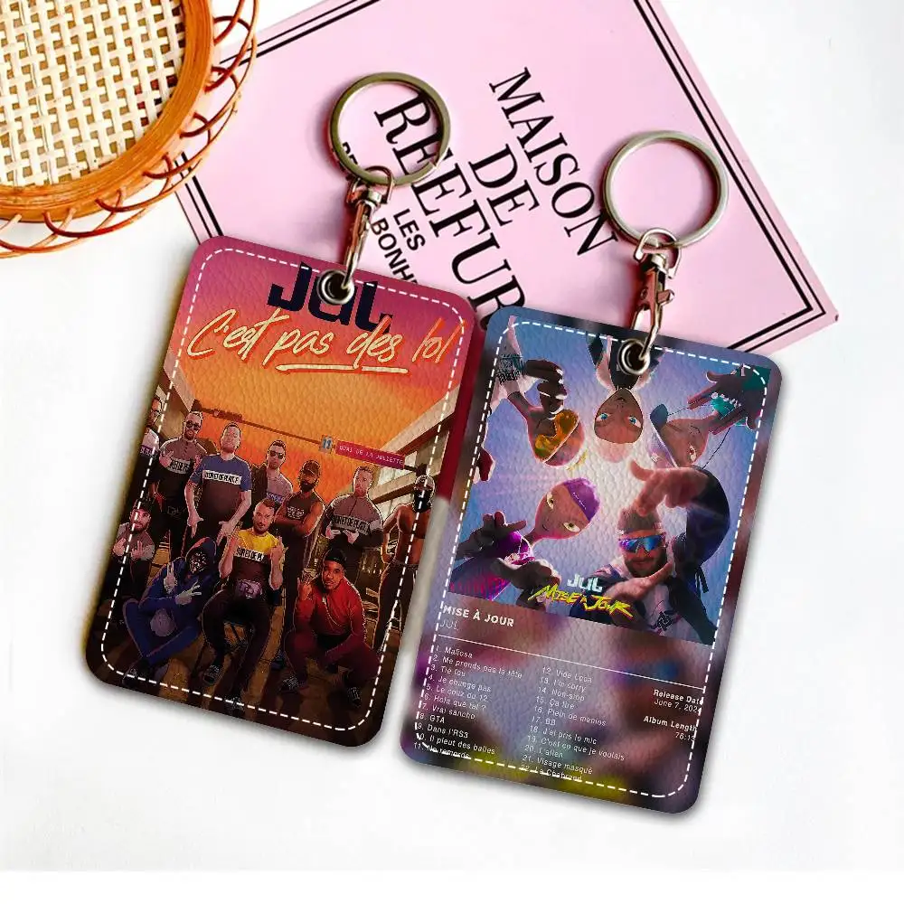 

JuL C'est Pas Des Lol Holder Keychain With Keychain For Access Card Bus Pass & Card Credit ID Bank Card Protective Case