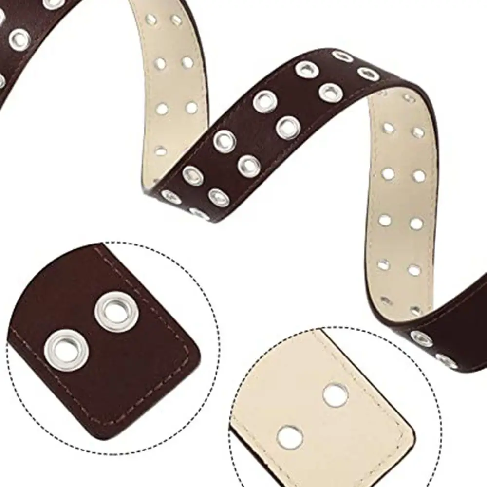 Fashion Sweater Overcoat Apparel Accessories PU Leather Punk Waist Belt Adjustable Jeans Girdles Goth Waistband