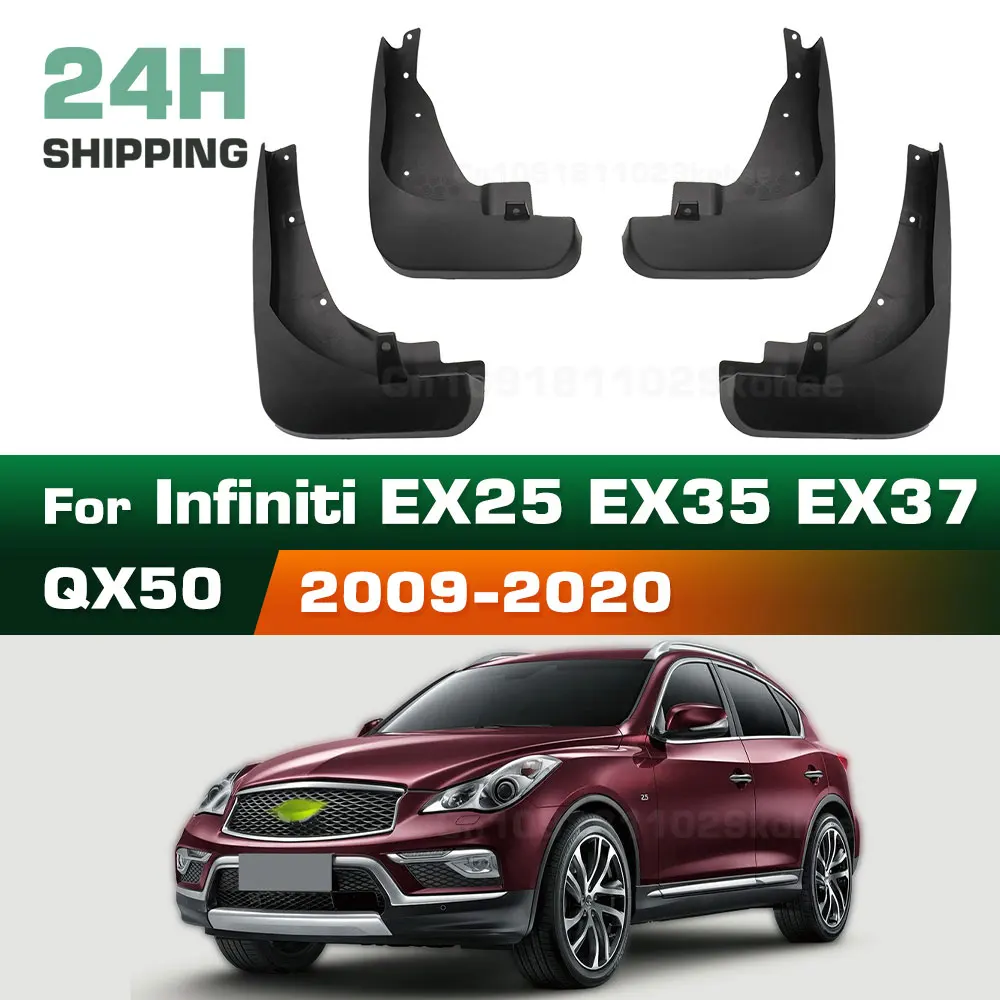 For Infiniti QX50 2009 2010 2011 2012 2013 2014 2015 2016 2017 2018 2019 2020 Fender Mudguard Mud Flaps Guard Splash Flap