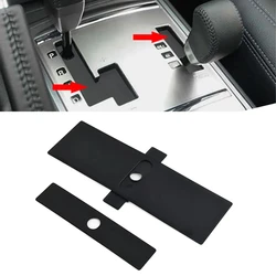 2PCS Gear Shift Panel Dust Cover Shift Lever Panel Trim Strip Rubber For Mitsubishi Pajero Montero V93 V97 V98 8015A066 8015A065