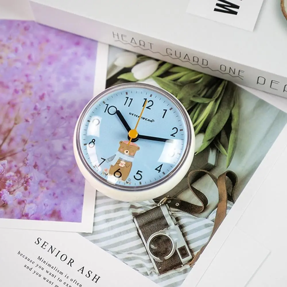 Modern Waterproof 3D Mini Sucker Battery Powered Clock Art Shower Clocks Home Decor Wall Clock Wall Watch view 3