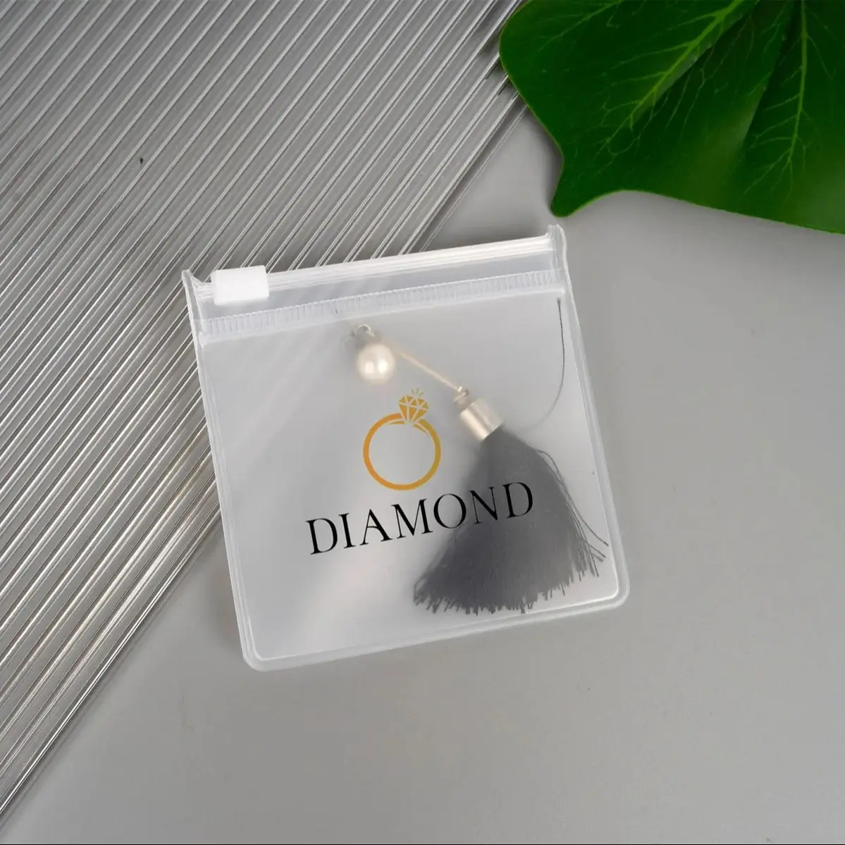 100pcs Custom matte Frosted Jewelry zipper Bag, high-quality jewelry packaging, custom jewelry bag with logo, bracelet bag, neck