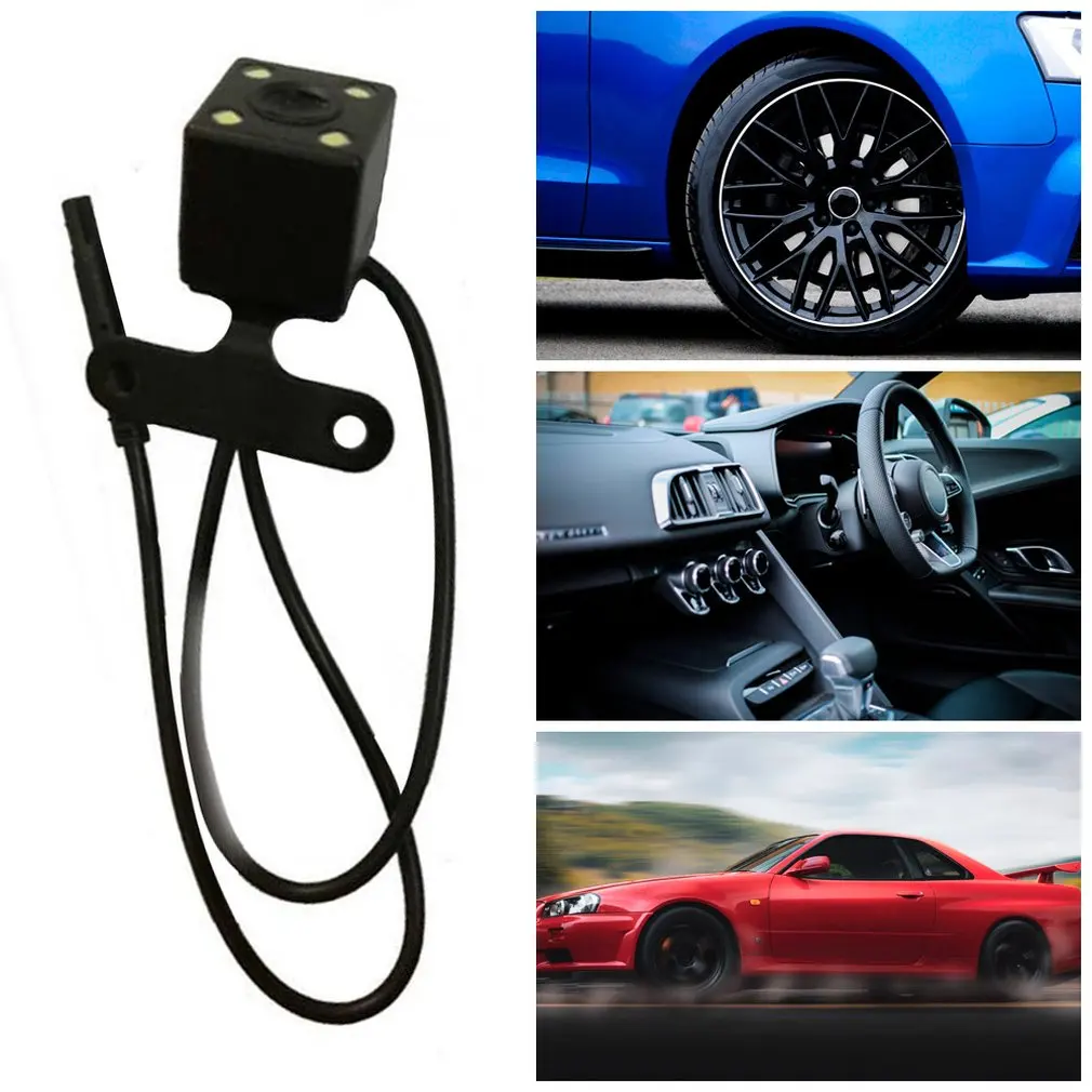 LED Night Car CCD Câmera de Visão Traseira com LCD a Cores, Car Video, Monitor Dobrável, Assistência Auto Estacionamento, Novo, 1, 4 Polegada