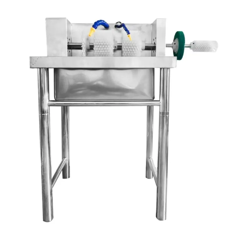 

Stainless steel hand scrubbing shoe brush shoe machine single slot