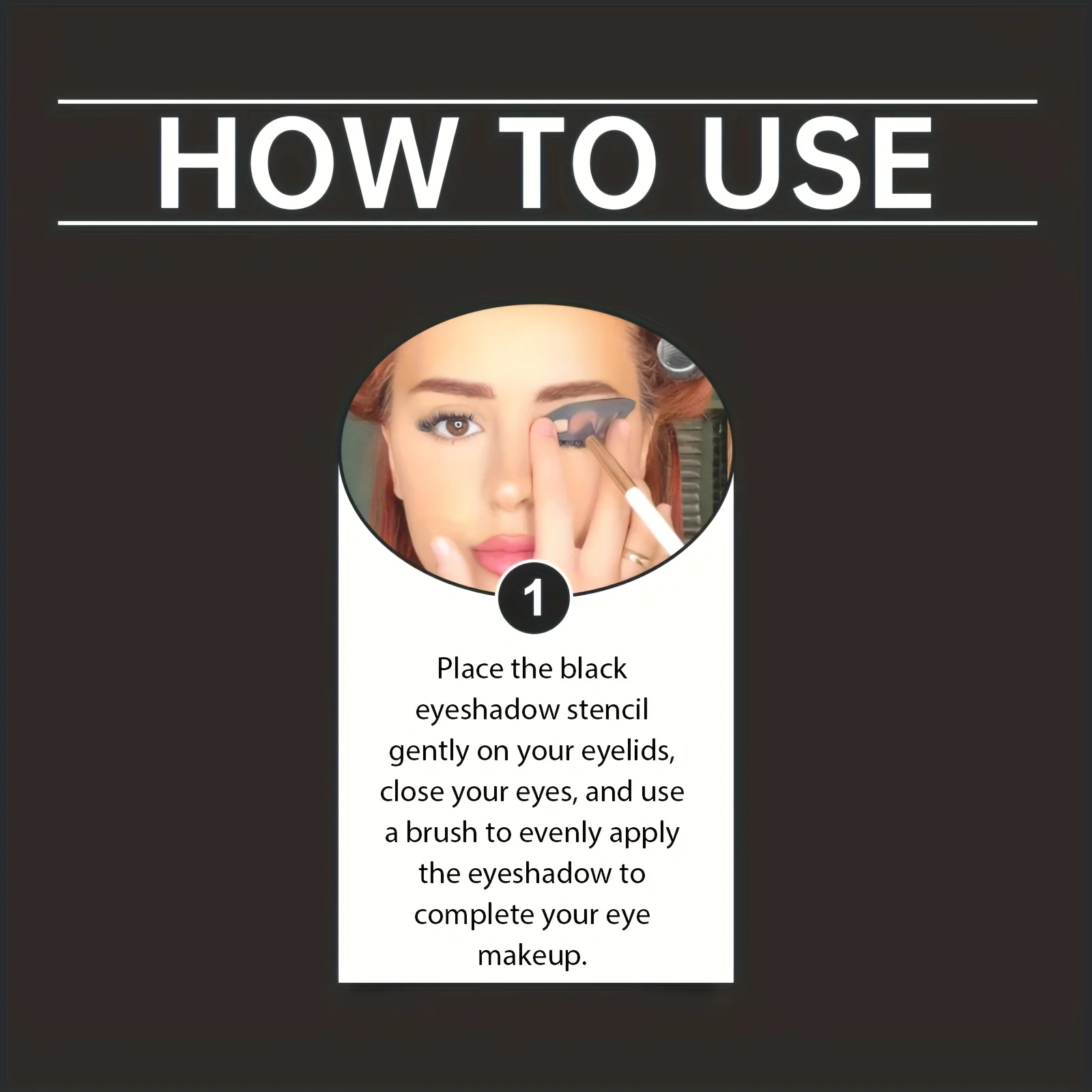 Asistente de maquillaje de ojos: 2 pinceles especiales para sombra de ojos, herramientas para sombra de ojos, plantillas de maquillaje rápidas, moldes para sombra de ojos, adecuados