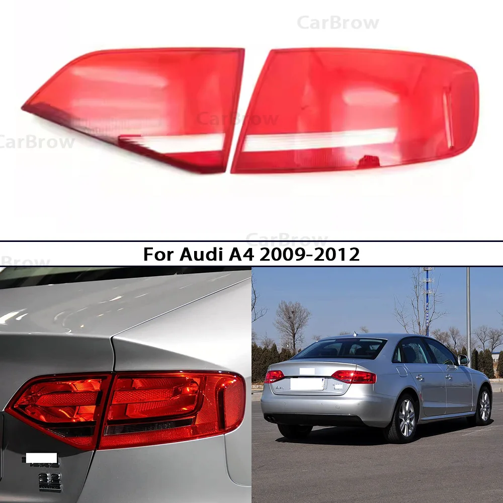 

Для Audi A4L 2009 2010 2011 2012, задний фонарь, крышка заднего фонаря, маска стоп-сигнала, замена оригинального абажура