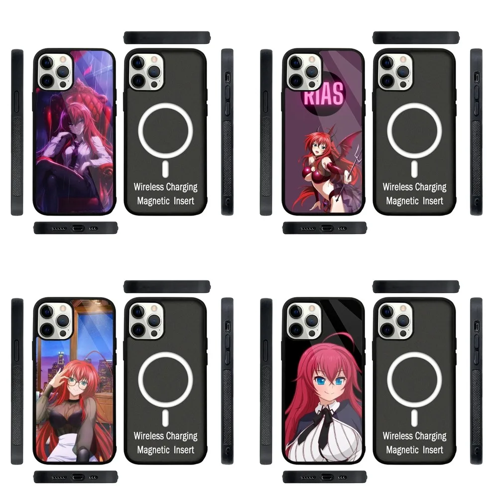 R-Rias Gremory High  Phone Case Strong Magnetic For IPhone 15,14,13,Pro,Max,Plus,11,12,Mini For Magsafe Wireless Charging