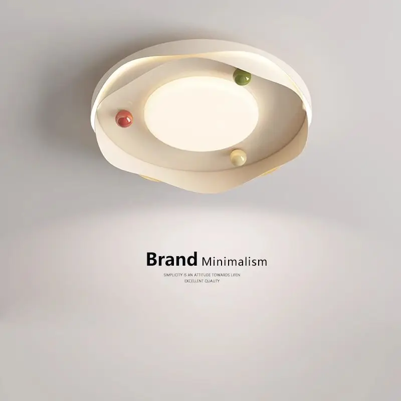 

Modern Children's Room Light 2025 New Full Spectrum Eye Protection Milk Oil Wind Bedroom Ceiling Light