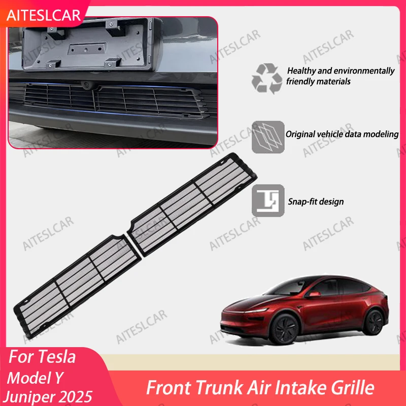 Grille Mesh Inserts for Tesla Model Y Juniper 2025 2026 Front Air Inlet Vent Grille Cover Replacement Anti-insect Accessories