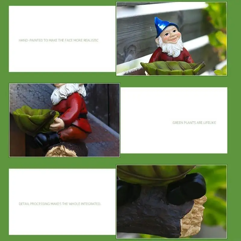

X6HC Gnome Bird Feeder Resin Bird Feeders For Outdoors Gnome Bird Feeder Sculpture