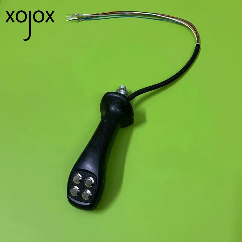 XOJOX 4-Button Excavation Clip Grab Logging Ironstone Agricultural Harvester Modified Electronic Control Joystick Handle Parts