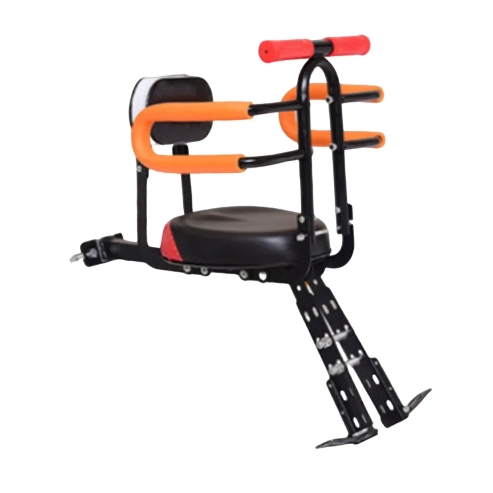 

Front Mounted Child Bike Seat Load Bearing 40kg with Guardrail Thickened Seat Cushion Foldable for Children 6 Months to 7 Years