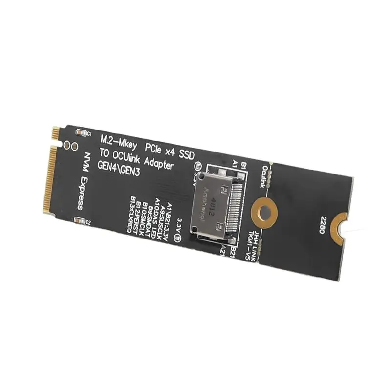 M.2-M Key Pcie X4 SSD To U.2 Oculink SFF-8612 Adapter Card For 2.5 Inch NVME U.2(SFF 8639)SSD PCI-E NGFF Riser Card-A20R