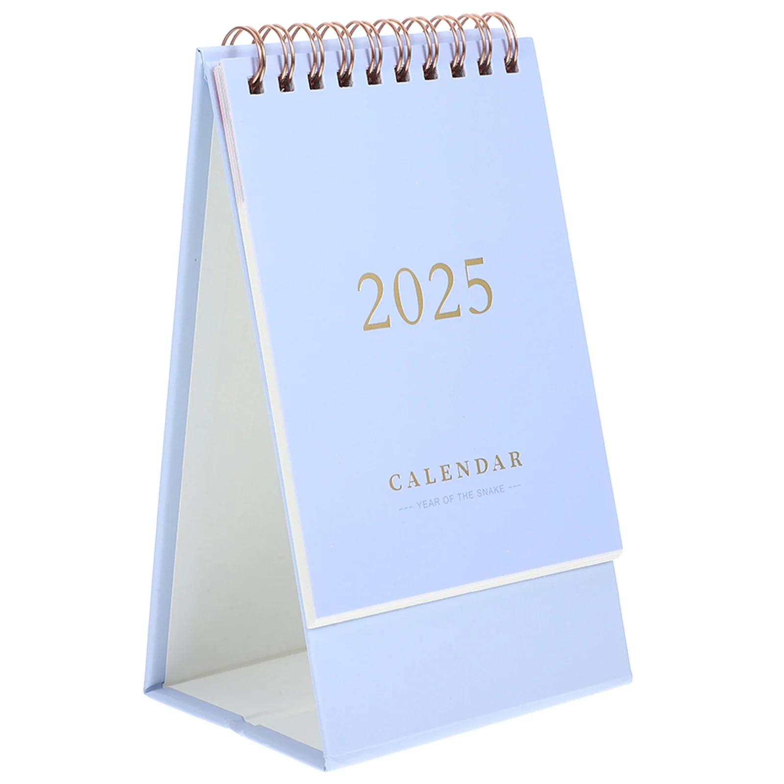 

Delicate Desk Calendar 2025 Stand up Table Calendars Portable Standing Purple Paper