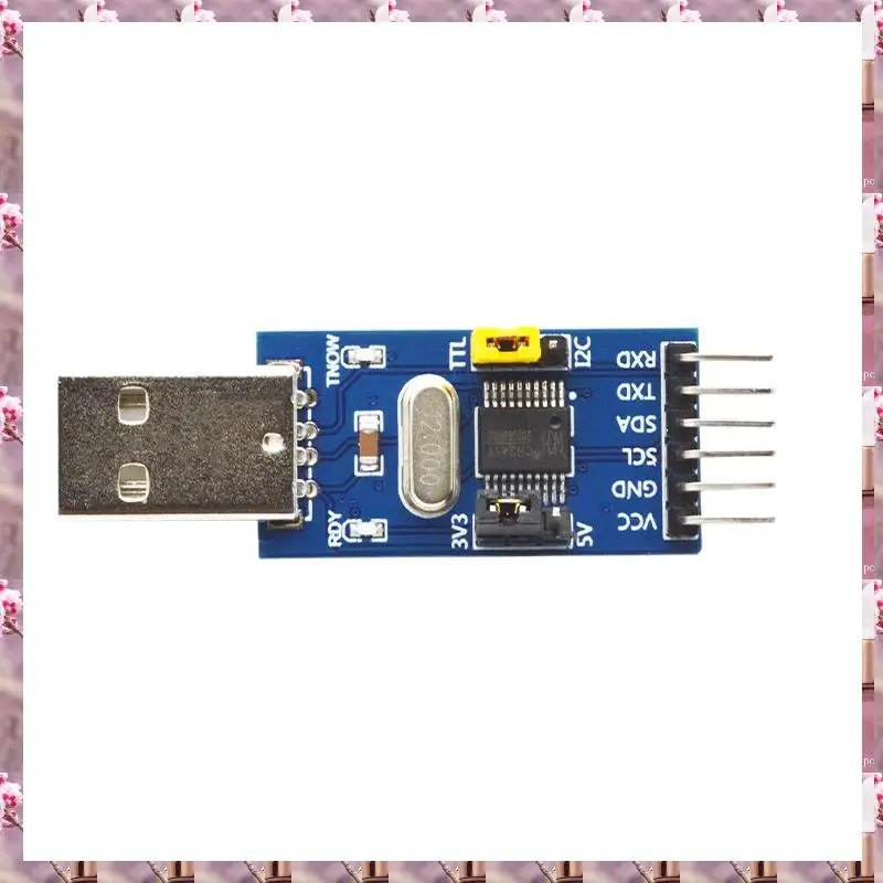 2025 CH341T Two-In-One Module USB To I2C IIC UART USB To TTL Single-Chip Serial Port Downloader,CH341T Two-In-One Module USB To